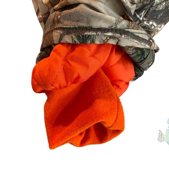 Carhartt Realtree Camo Full Zip Snowsuit Baby 6 mos Hooded Blaze Orange Outdoor - Picture 8 of 15